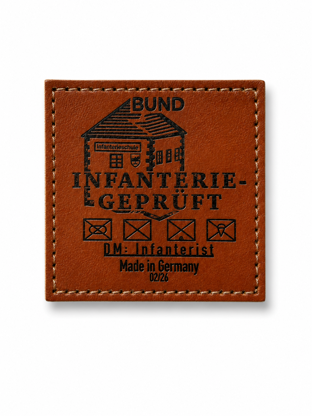 Infanteriegeprüft Leder-Patch