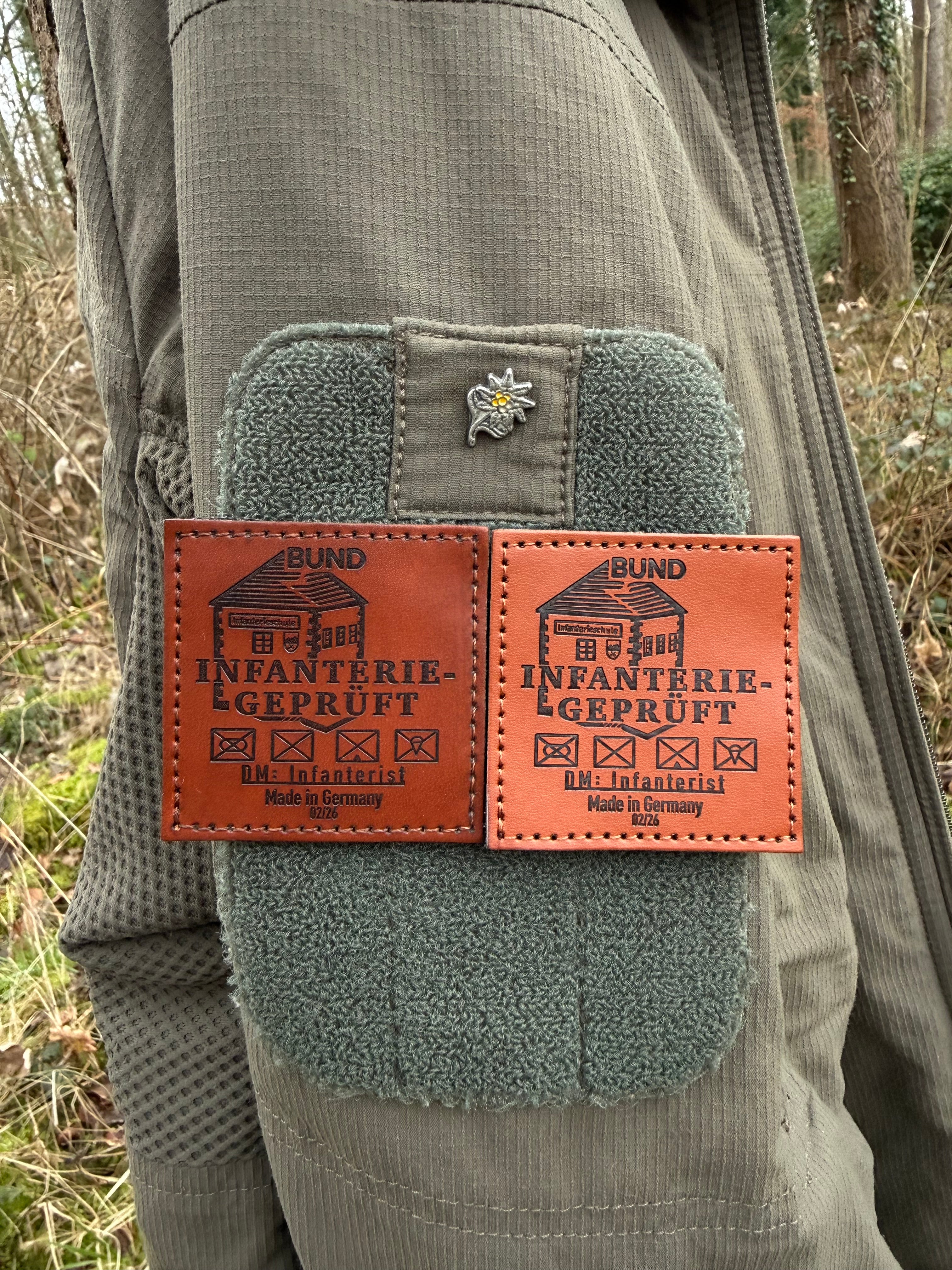 Infanteriegeprüft Leder-Patch
