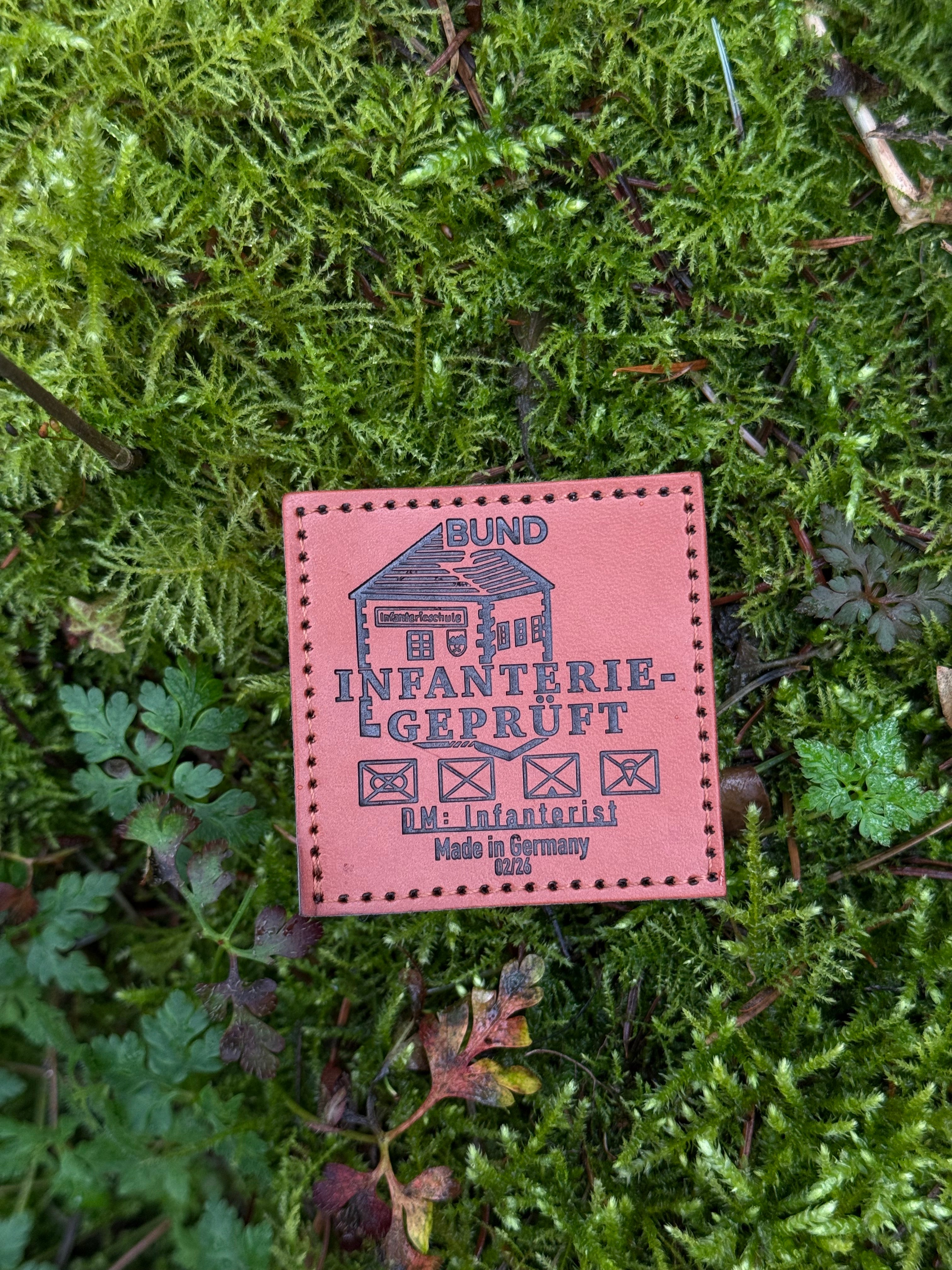 Infanteriegeprüft Leder-Patch
